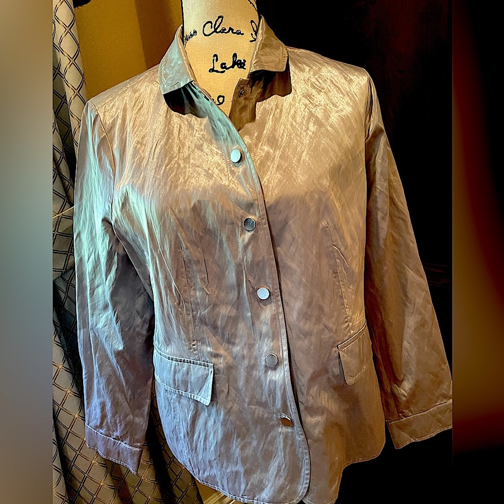 CHICO’S GLISTENING GRAY JACKET